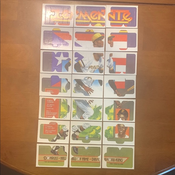 Donruss Leaf Other - Roberto Clemente and Hank Aaron Donruss - Leaf Puzzles